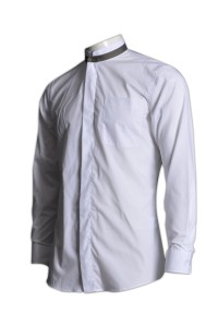 R165 stand collared men shirts custom design